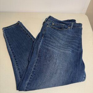 Signature Levi Strauss & Co Jeans Women's 18 W34 Modern Skinny Crop Blue Jeans